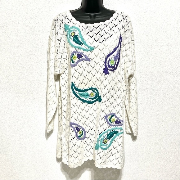 Diane Von Furstenberg the Color Authority Woman Knit Tunic Sweater Size L - Picture 1 of 14